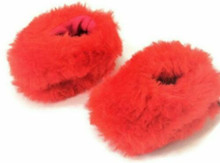 Fuzzy Slippers-Red