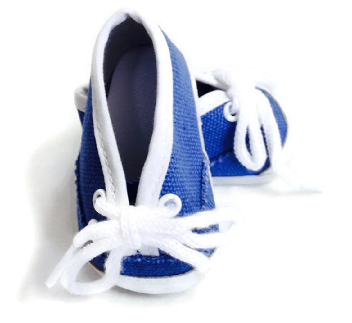 blue denim tennis shoes