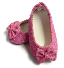 3 pair of Sparkle Bow Shoes-Pink