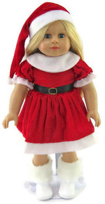 Red & White Santa Dress and Hat