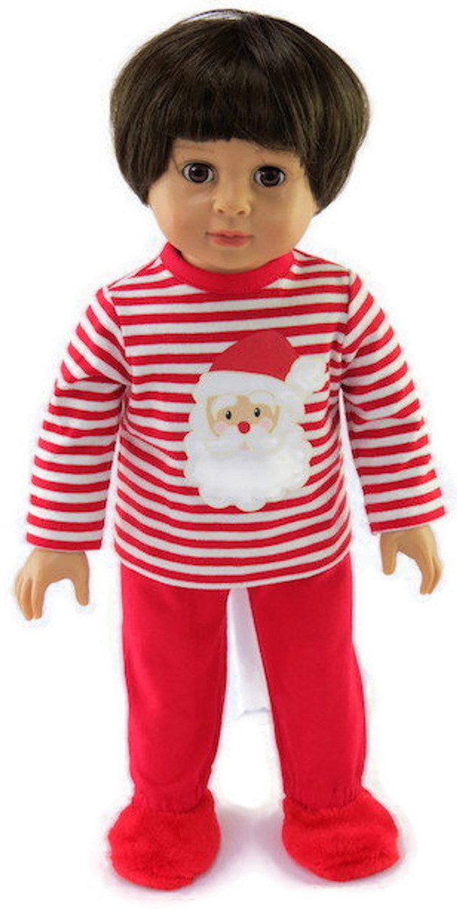 Pajama Santa For 18 inch American Girl Boy Doll Clothes Accessories Nightwear