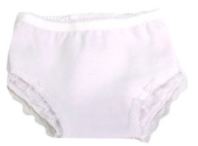 White Cotton Knit Panties  