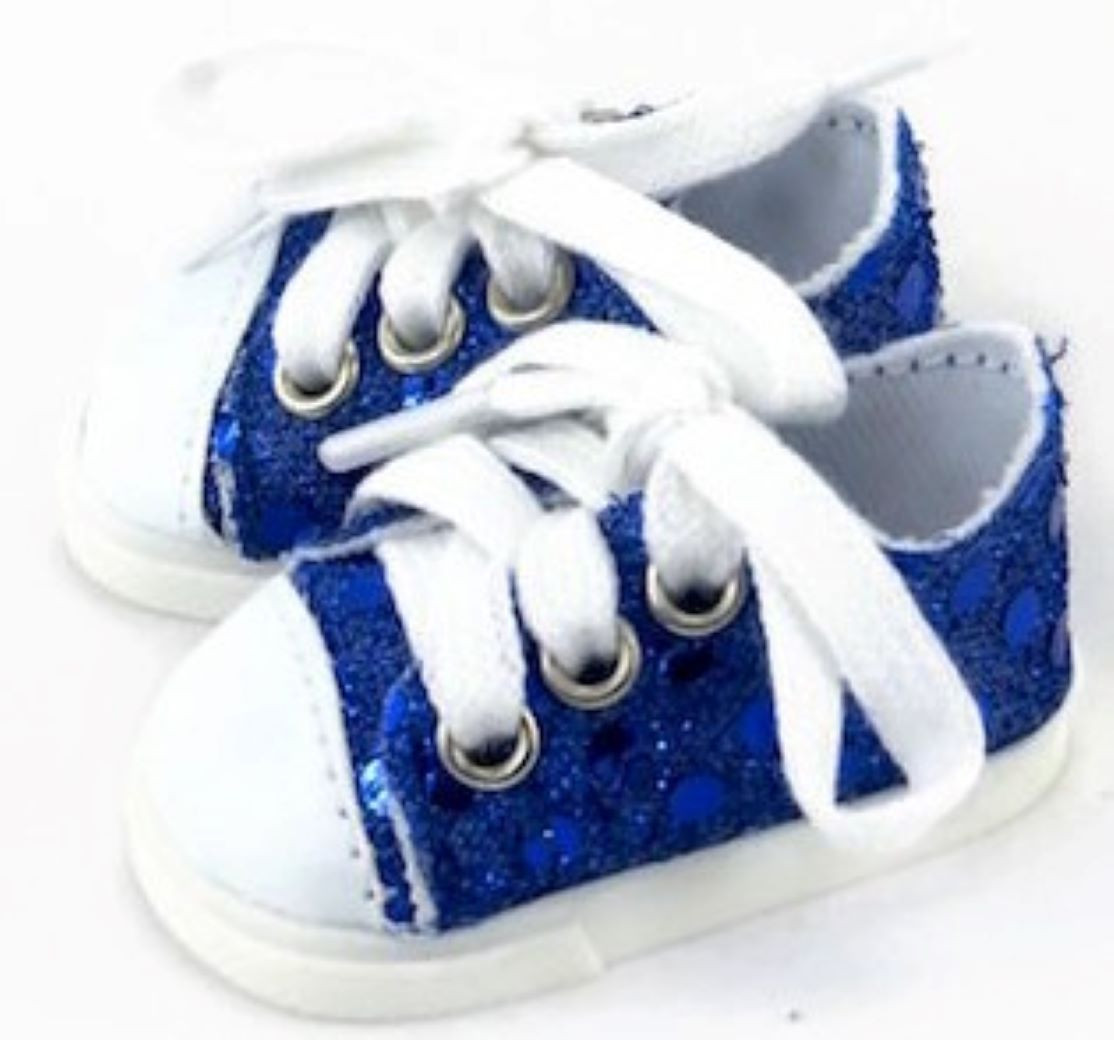royal blue and white tennis shoes