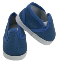 Canvas Slip On Shoes-Navy for Wellie Wishers Dolls