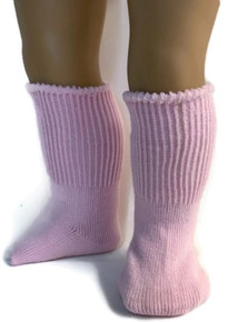 Knit Sport Socks-Pink