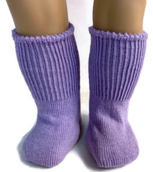 Knit Sport Socks-Lavender