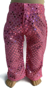 Sequin Pants-Pink