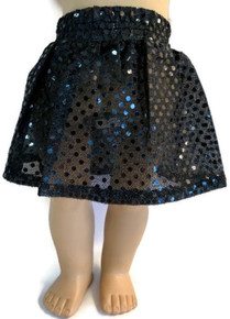 Sequined Skirt-Black