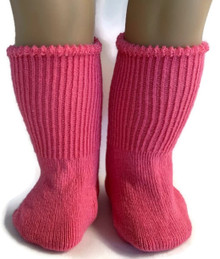 Knit Sport Socks-Hot Pink 