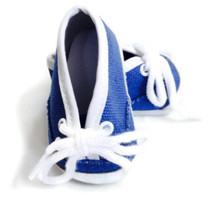 3 pairs of Canvas Tennis Shoes-Blue Denim