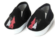 Copy of Canvas Slip On Shoes-Black Rocket Ship