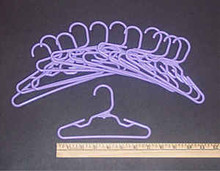 Hangers-Lavender Plastic 1 Dozen