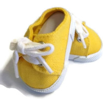 Backless Canvas Slip On Shoes-Yellow