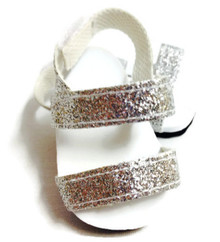 Glitter Sandals-Silver