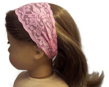 Stretchy Lace Headband-Pink