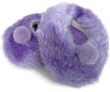 Fuzzy Slippers-Purple