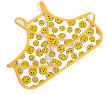 Apron-Smiley Face with Yellow Trim