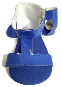T-Strap Sandals-Royal Blue