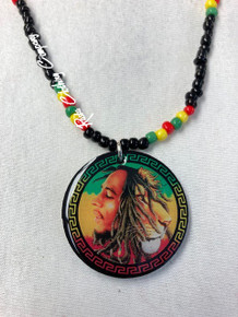 Bob Marley : Necklace & Pendant (Lion Face) 