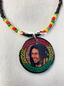 Bob Marley : Necklace & Pendant (Smile Face) 