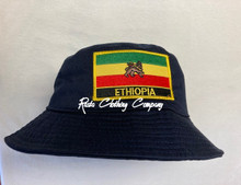 Rasta - Ethiopia/Lion Of Judah : Bucket Hat (Blue)