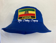 Rasta - Ethiopia/Lion Of Judah : Bucket Hat (Royal Blue)