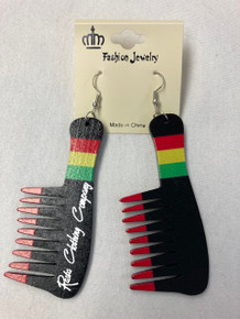 Rasta - Comb : Earrings (Black)