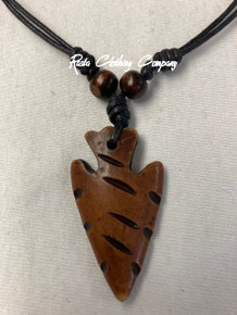 Rasta -  Arrow : Necklace & Pendant (Light Brown)