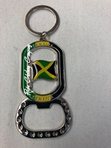 Jamaica Flag Bottle Opener : Flag Keychain
