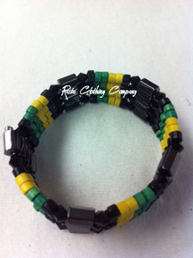 Jamaica - Hematite Magnetic Wrap : Bracelet