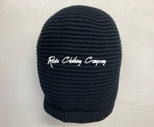 Knitted Large Without Peak Hat - Black (Ribbed) 