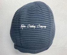 Knitted Large Without Peak Hat - Grey (Ribbed) 