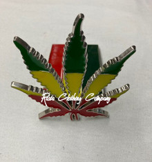Rasta Reggae - Weed Leaf  : Belt Buckle