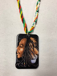 Bob Marley : Necklace & Pendant (Lion Head Face) 