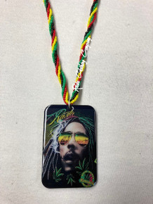 Bob Marley : Necklace & Pendant (Glasses Face) 