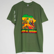 Lion Of Judah - Flag : T-Shirt (Army Green)