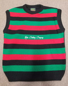 Africa Crew Neck - Sweater Vest (Black/Green/Red)