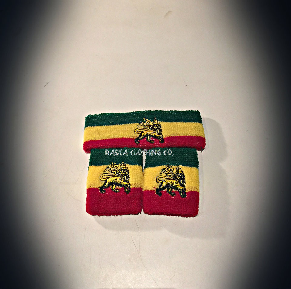 Lion Of Judah Schweißband Armband Reggae Selassie Afrika Rastafari Marley Rasta 