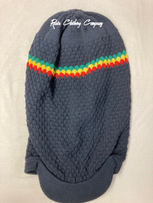 Rasta Knitted Natty Dread Cotton : Cap (Blue/Colors, JUMBO) 