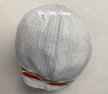 Knitted Large Without Peak Hat - White/Colors (Special) 