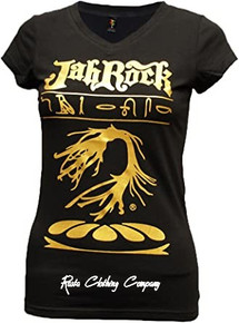 Jah Rock Roots - Women T Shirt (Black)