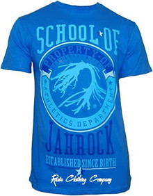 School Of Jah Rock : T-Shirt (Blue)