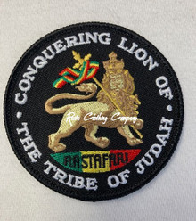 Rasta - Conquering Lion Of The Tribe Of Judah : Embroidered Patch (2)