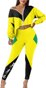 Jamaica - Crop Top & Skinny Leggings : Sweatsuit