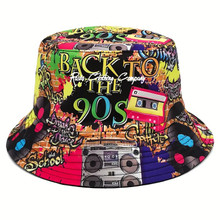 90s Style : Bucket Hat (Reversible)