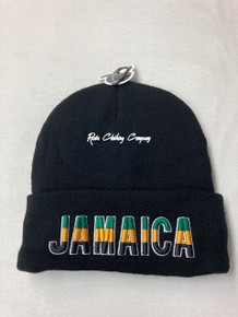 Jamaica Embroidered - Black : Beanie