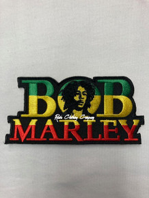 Bob Marley - Rasta Colors : Embroidered Patch (Large) 2