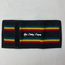 Rasta - Hemp & Cotton : Tri-Fold Wallet (Black/Colors)