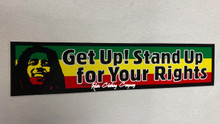 Rasta -  Get Up Stand Up For Your Rights : Sticker 