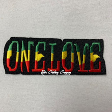 Rasta - ONE LOVE : Embroidered Patch (2)